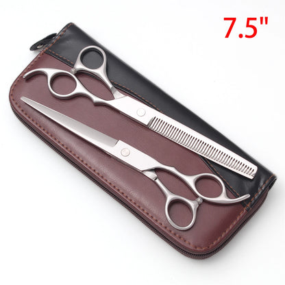 Professional Barber Scissors Set Japanese Steel Straight Thinning Texturizing Shears Precision Ground Sharp for Salon Home  Use