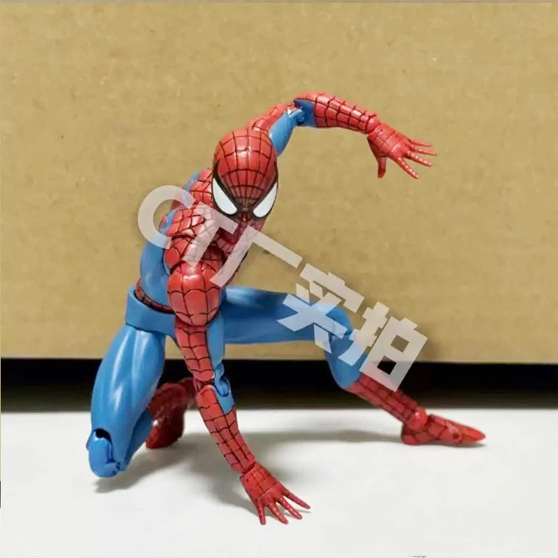 New CT Toys Spiderman Figure Mafex 185 Miles Morales 2099 Classic Costume Spider-Man Action Figure Anime Mafex185 Figurine Toys