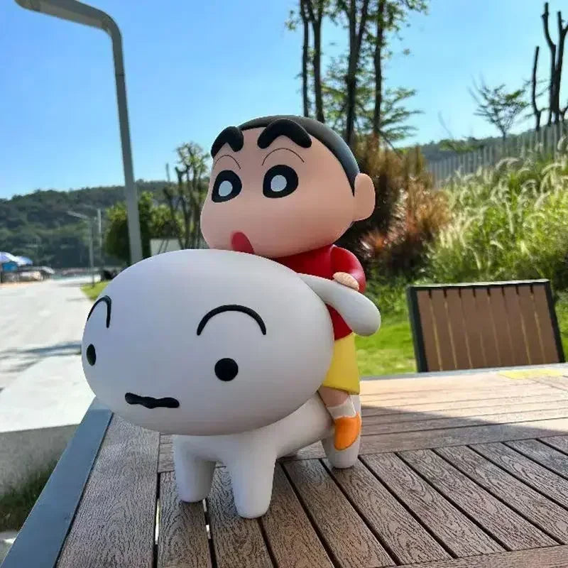 New Crayon Shin-Chan Anime Figure Crayon Shin-Chan Ride Nohara Shiro Action Figure Model Toy Kawaii Decoration Collect Gifts
