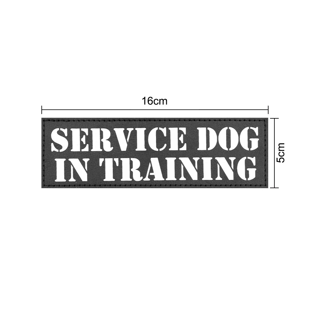 1 Piece Dog Patch for Service Dog Vest Cat Vest Removable Tactical Harness Service Dog Puppy Training Embroidered Patch