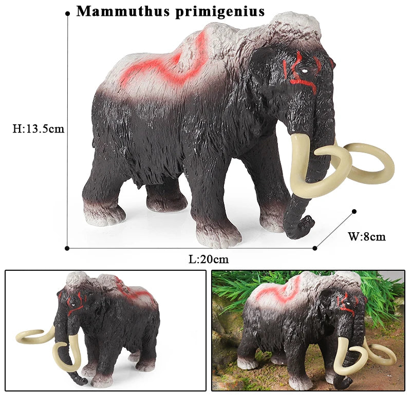 Oenux African Wild Animals Elephant Model Simulation Big Mammoth Action Figures Figurine PVC Educational Toy For Kids Gift