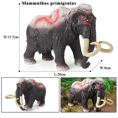Oenux African Wild Animals Elephant Model Simulation Big Mammoth Action Figures Figurine PVC Educational Toy For Kids Gift