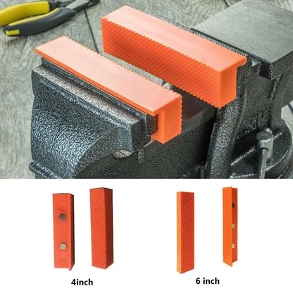 2pcs 4/5/6 Inch Magnetic Soft Pad Jaw Rubber For Metal Vise Bench Machine Tools For Metal Vise Bench Machine Tools
