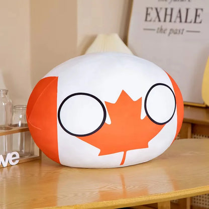 10/30/40cm Polandball Plush Doll Countryball Country Ball Toy Plush Pendant Stuffed Doll Christmas Children Gift