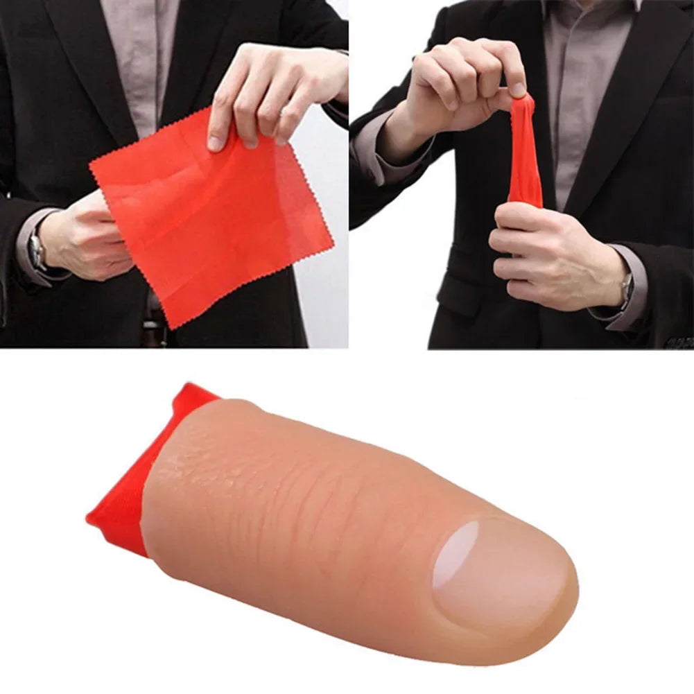1Set Scarf Disapper Stage Show Rubber Finger Thumb Tip Magic Tricks Tools Attractive Tric Party Magical Kid Gifts Magic Props