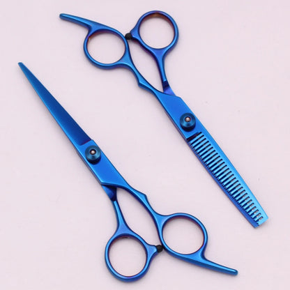 6'' Hair Scissors Professional Cutting Shears Thinning Hairdressing Razors Com Set Salon Barber & Home Japan Steel Dropshipping