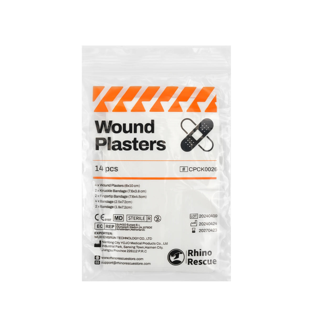 Rhino Rescue Variety Bandages Pack Assorted Sizes Fingertip Bandages Waterproof Bandages Breathable Adhesive Bandages Bulk