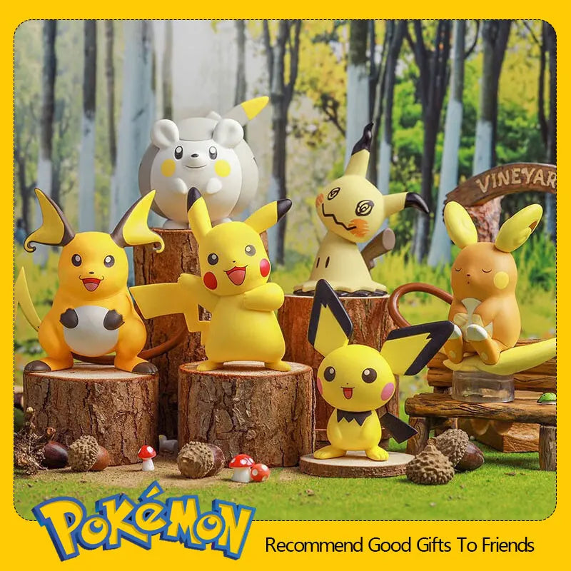 Hot Pokemon Anime Figures Kawaii Pikachu Pichu Togedemaru Alola Region Raichu Mimikyu Toys Model Collect Dolls Gift For Kids Boy