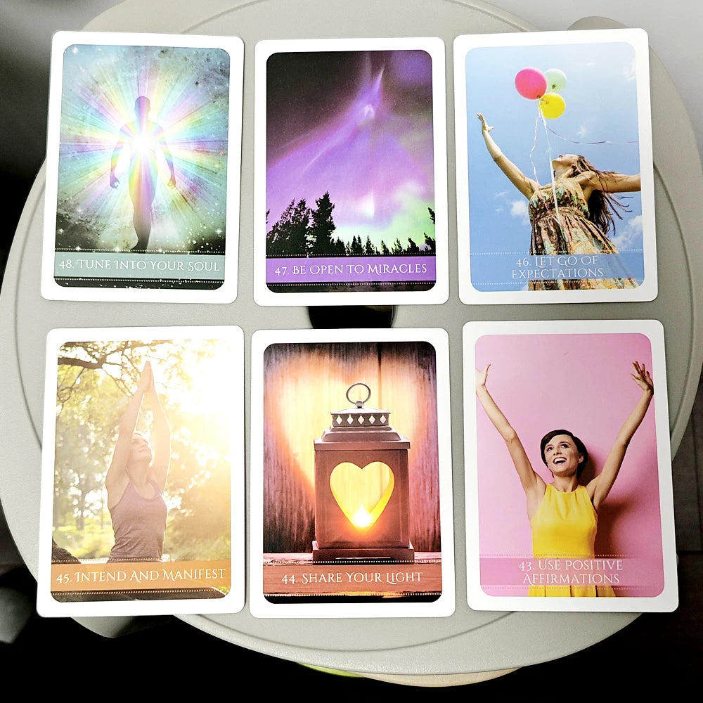 48 Pcs Cards Ask Your Soul Message Cards Oracle Deck 10.4*7.3cm Messages From Universe | Higher-self Message Cards