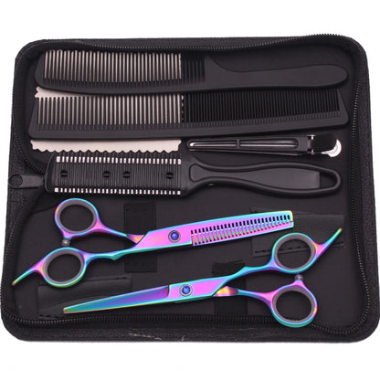 6.0'' Professional Hair Scissors Cutting Shears Thinning Hairdressing Haircut Razors Comb Set Salon Barber & Home Dropshipping