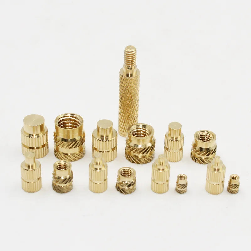 Hot Melt Brass Heat Insert Nut Iron Tip M2 M2.5 M3 M4 M5 M6 Embedded Heating Knurled Brass Inserts Nuts 3D Printer Case Notebook