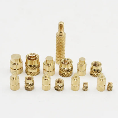 Hot Melt Brass Heat Insert Nut Iron Tip M2 M2.5 M3 M4 M5 M6 Embedded Heating Knurled Brass Inserts Nuts 3D Printer Case Notebook
