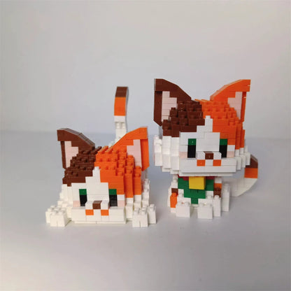 Micro Mini Super Cute Micro Cat Building Kit Tiny Pet Series Doll Figure The Perfect Miniature Gift for Cat Lovers and Girls