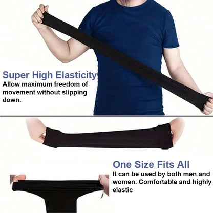 3Pairs Summer Sun Protection Ice Sleeve Men Women Fashion Breathable Elastic Ice Silk  Arm Gloves for Outdoor Cycling, Driving