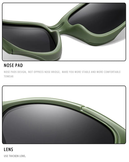 Polarized Fishing Sunglasses for Men Women Classic Camouflage Shades with UV Protection for Outdoor Driving Cycling Hiking