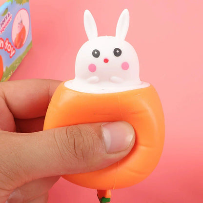Funny Pop-Up Slow Rebound Squishy Cheese Mouse Cup Hand Antistress Reliever Squirrel Cup Toys for Children Adults