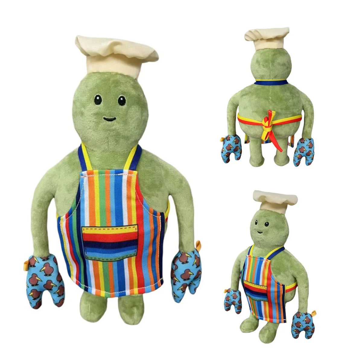Anime Tiny Chef Show Plush Toy Cartoon Animation Suffed Doll Wearing Apron Collection Plushie Toy Kid Birthday Christmas Gifts