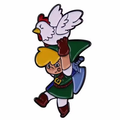The Legend of Zelda Enamel Pins Anime Zelda Manga Brooches for Women Men Lapel Pins Badges on Backpack Clothes Accessories Gifts