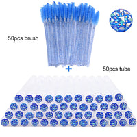 50pcs blue glass