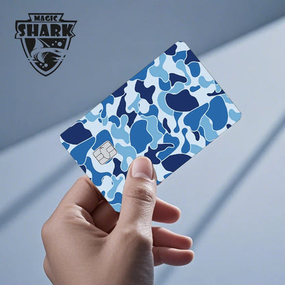 Magic Shark Dog Meme Hunter Snake Stonks 3M Matte PVC Front Sticker Film Cover Skin for Bank Debit Credit Card