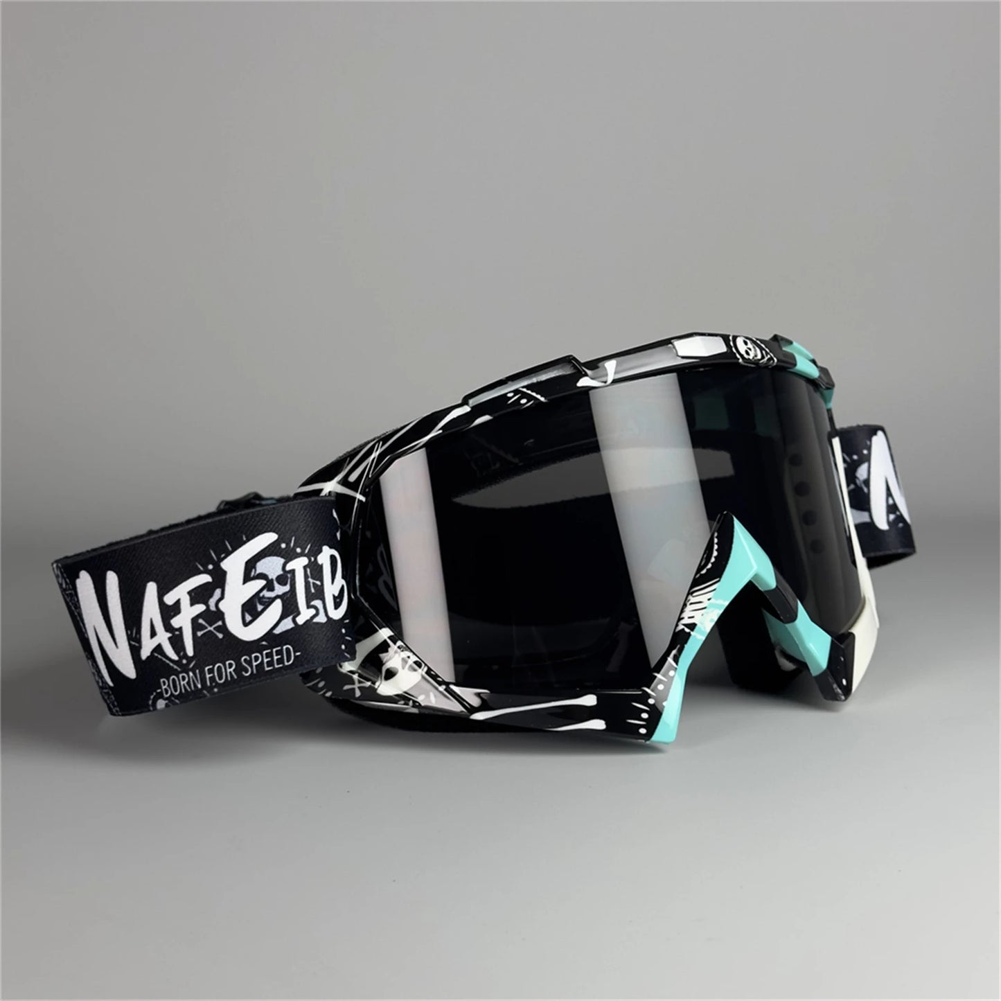 NAFEIB off-road motorcycle goggles, skiing windproof goggles, men's and women's universal cycling helmets, glasses