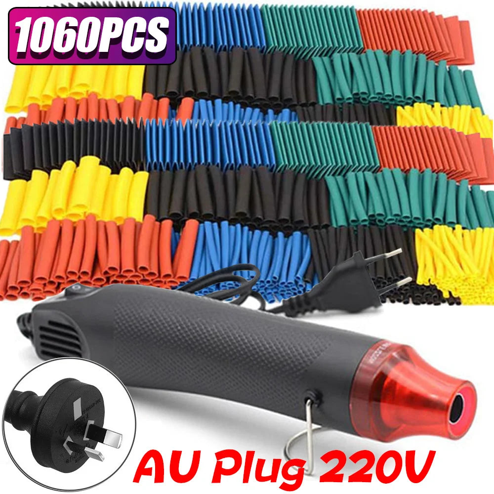 1060/530/127PCS Heat Shrink Tubing kit 2:1 Shrinkable Wire Shrinking Wrap Wire Connect Cover Cable Repair Protection