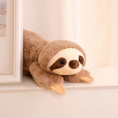 45-70cm Super Soft Lazy Fluffy Plush Stuffed Animals Plushie Raccoon Fox Crocodile Sloth Hug Throw Pillow Birthday Gift Boy Girl