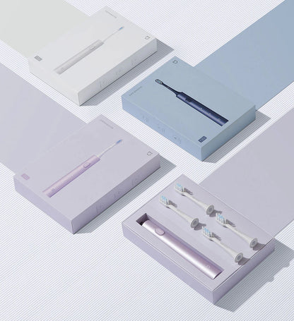 Mijia Sonic Electric Toothbrush T302 3colors 4 Brush Heads IPX8 Water Proof 360° Wireless Charging 4 Modes Cleaning Teeth