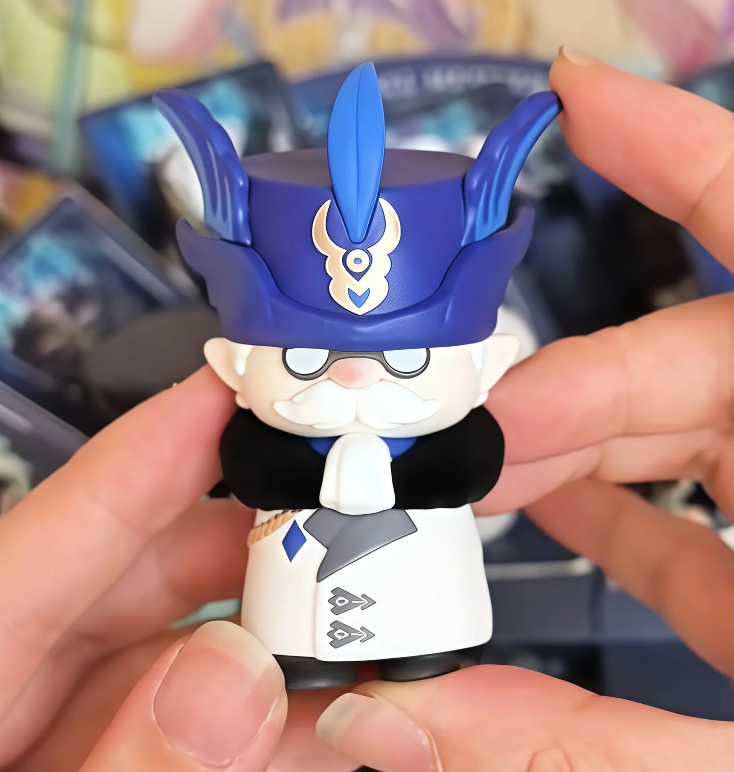Mihoyo Genshin Impact Fatui Harbinger Q Version Series Blind Box Desktop Mini Doll Model Toys Trend Decoration Surprise Gifts