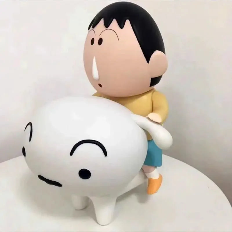 New Crayon Shin-Chan Anime Figure Crayon Shin-Chan Ride Nohara Shiro Action Figure Model Toy Kawaii Decoration Collect Gifts