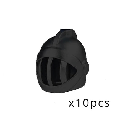 Viking Pirate Age Bullhorn Hat Medieval Knight Roman Warrior Soldier Helmet Action Figures Building Blocks Toys For Children