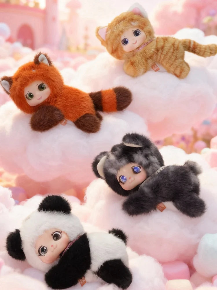 Vinyl Doll Cute Animal 8 Kinds Of Options Prone Series Dog Panda Rabbit Deer Collection Toys Charms Gift For Birthday Girl Favor