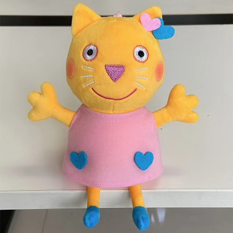 Genuine Peppa Pig Plush Pig Kids Toys 19CM Pet Dinosaur Teddy Bear Soft Stuffed Anime Figure Doll Children's Birthday Gifts