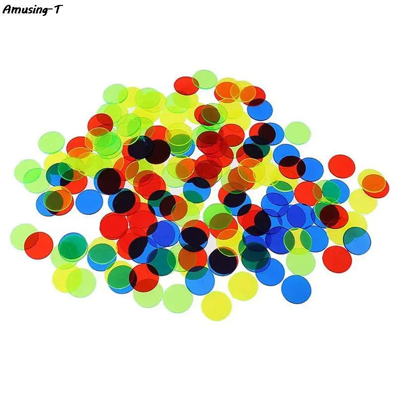 50PCS 15mm Plastic Poker Chips Casino Bingo Markers Token Family Game ToyCreative Gift Accessories