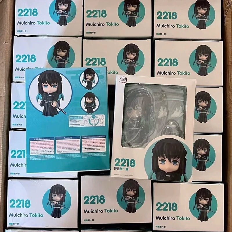 Cute Anime Demon Slayer Series #2217 Kanroji Mitsuri 2218 Tokitou Muichirou Figures Movable Doll Set Collection Surprise Gift