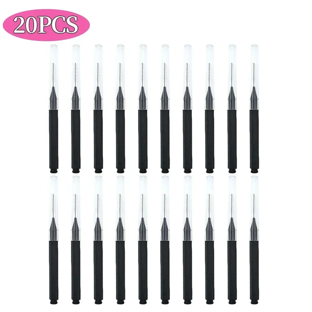 5/10/50PCS Mini Eyebrow Brush Brow Perm Brush Disposable Brow Lifting Brushes Bendable Micro Eyelash Brush Applicators Tools