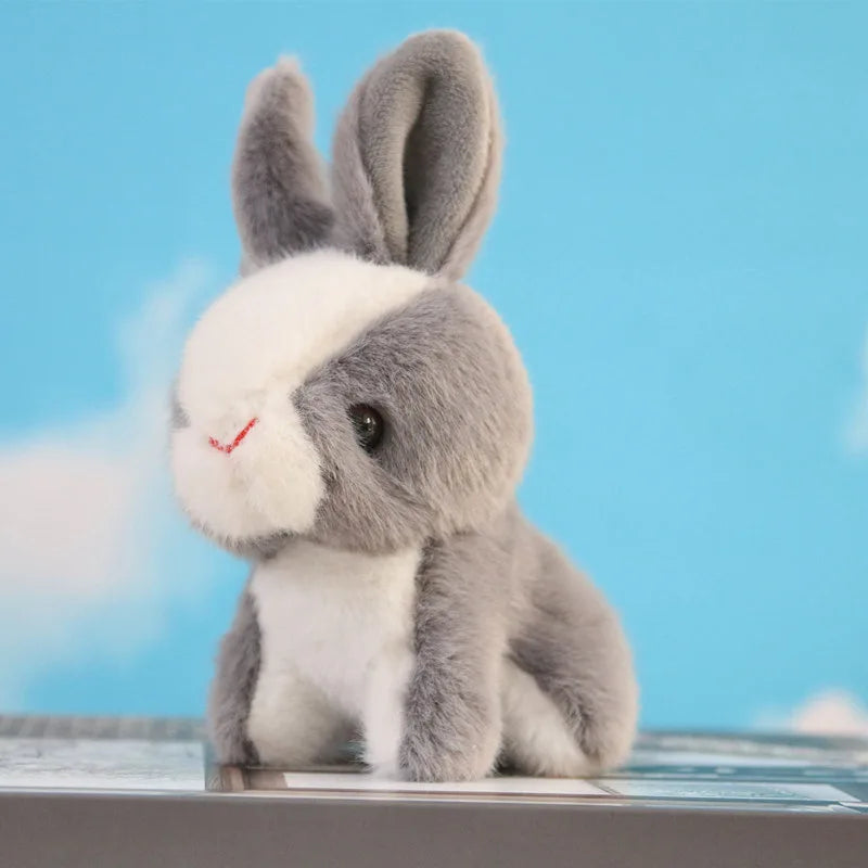 Imitation Rabbit Plush Pendant Lovely White  Doll Key Chain  Backpack  Gift Girl Cute  Keychain