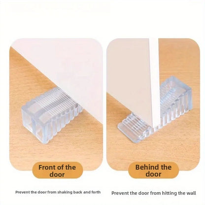 2pcs transparent rubber door suction non-slip wedge-shaped hardware anti-collision door stopper/door top/door stopper/stopper