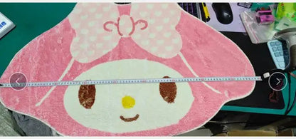 Kawaii My Melody Carpet Kawaii Home Soft Fur Rugs Girls Bedroom Living Room Floor Mat Doormat Decoration Cartoon Gift For Girl