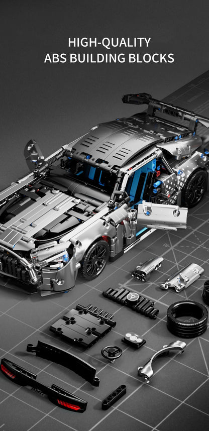 1310 PCS Racing Car Building Blocks Set, 1:14 Scale Sports Vehicle Model Kit for Adults, Toys for Boys Birthday Gifts
