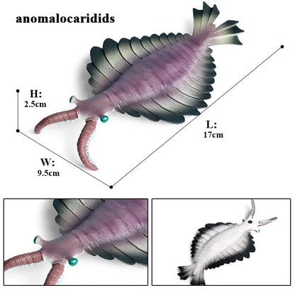 Oenux Ocean Animals Simulation Tiger Prawn Crayfish Shrimp Sea Life Model Figurines Action Figures Collection Toys For Kids Gift