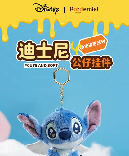 100% Genuine Disney Stitch Scrump Angel Cartoon Blue Stitch Plush Toy Authorized Doll Stich Cute Birthday Gift High Quality