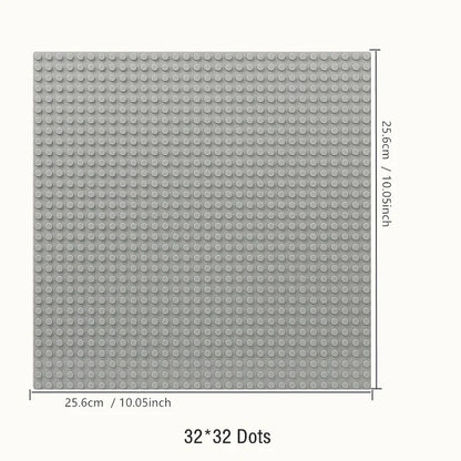 Baseplates 32x32 16x32 Dots Classic Base Plates MOC Bricks City Dimensions Building Blocks Figures Construction Toys