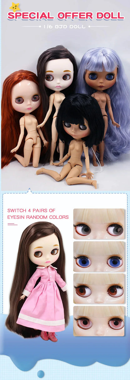 ICY DBS Blyth doll Suitable DIY Change 1/6 BJD Toy special price OB24 ball joint body anime girl