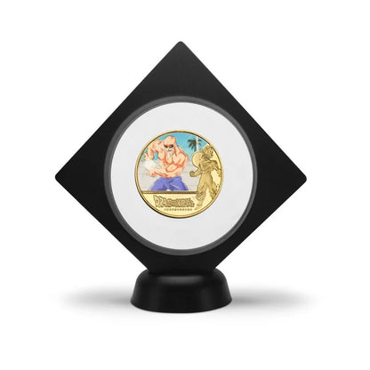 Dragon Ball Gold Plated Gold Coin Son Goku Vegeta Commemorative Coins Children Classic Anime Peripherals Collection Toy Souvenir