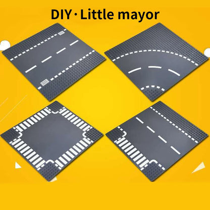 Classic Building Block Base Plate City View Traffic Road Figures Construction Toys Bricks 32Dots Plastic Baseplates Accessories