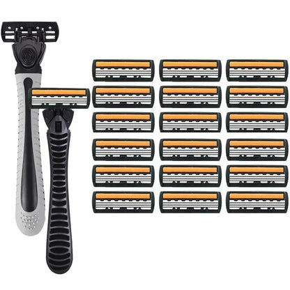 Shaver Brand New Design Men Razor Shaving Two Layer Shaver Reusable Razor Imported Blade Multi Tool Head Change