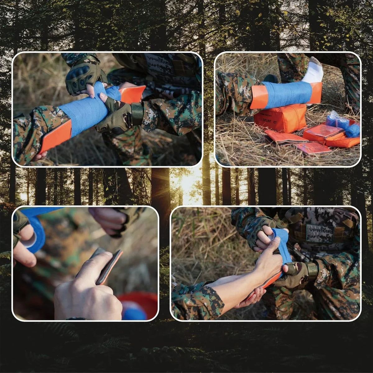 High-Quality First Aid Splint 36/18"X4.3" SANKE RESCUE Wrist Thumb Support Tendonitis IFAK Protective Guard Right/Left Hand