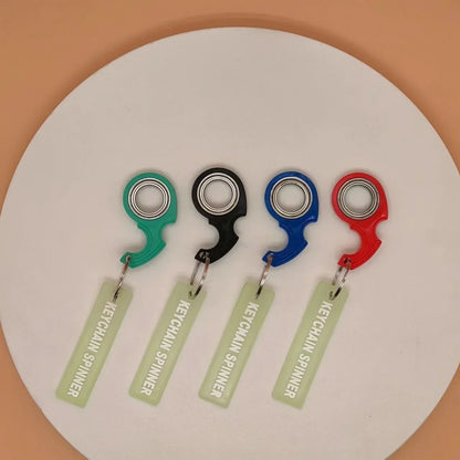 Spinner Stress Toy Funny Idget Toys Kids Fingertip Spinning Keyring Finger Fidget Ring Relieve Boredom Party Gifts Keychain Toys
