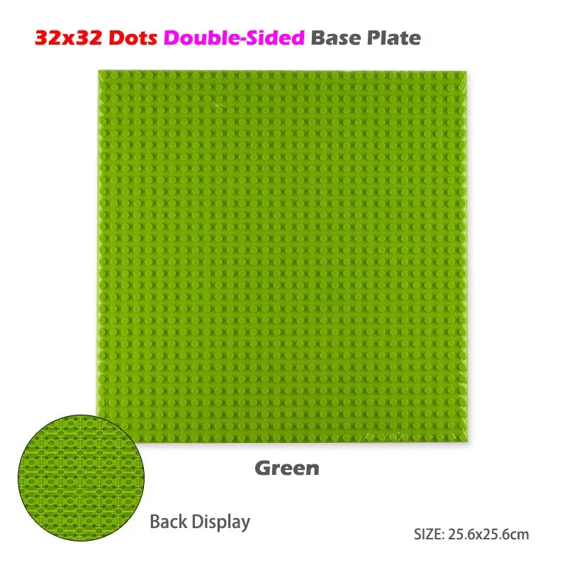 Classic Base Plates Plastic Bricks Double-sided 16*32 32X32 Dots City Blocks Baseplate DIY Parts Board Toys Kids Gift
